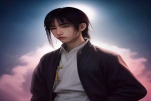 专业摄影棚内的人体写真拍摄现场，摄影师与模特专业配合，灯光设备齐全，画面展示裸体写真的专业制作流程